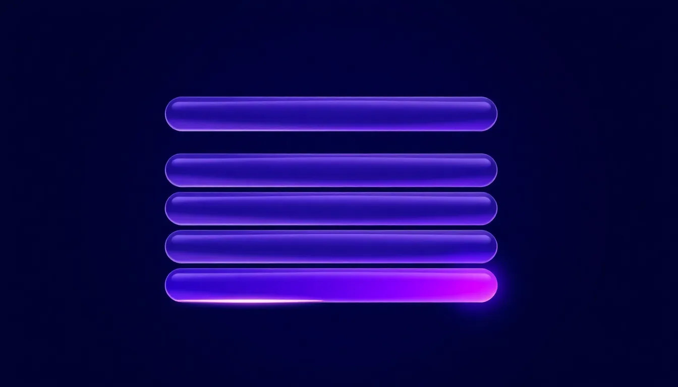 Five stacked rule bars on a dark indigo background with only the bottom bar lit, illustrating that the last matching rule in a CODEOWNERS file is the one that decides the owner.